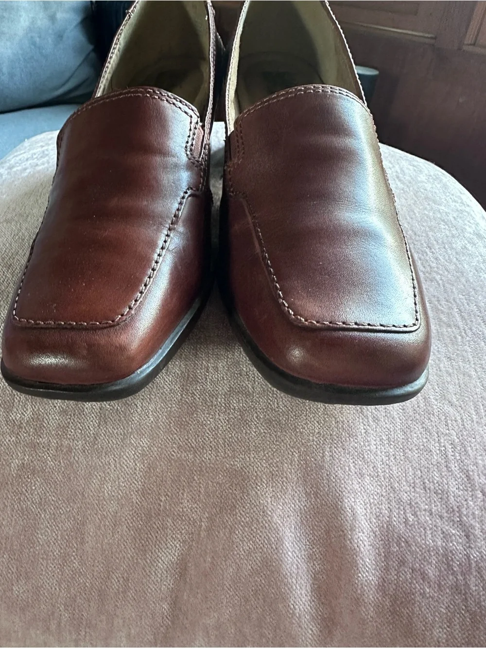 Comfort Classic Women”s Slip-On Loafers in Brown
